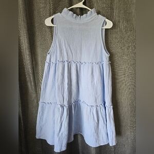 Pomander Place Tuckernuck Lightweight Gauze Morgan Dress in Blue Size M
